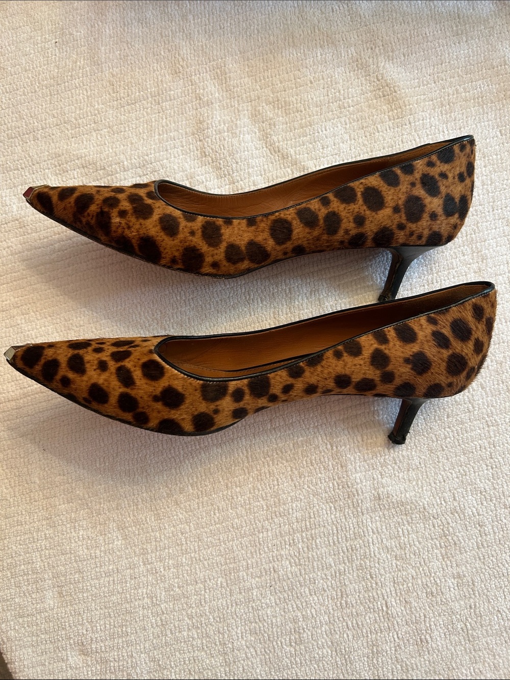 Givenchy Leopard-Print Pointed Toe Heels in Brown and Black - Picture 9 of 13